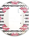 Red Lips Fashion Pattern - Modern Round or Oval Wall Mirror - Wave