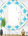 Retro Ornamental Pattern I - Modern Round or Oval Wall Mirror - Triple C