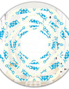 Retro Ornamental Pattern I - Modern Round or Oval Wall Mirror - Whirl