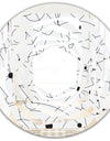 Retro Geometric Grid III - Modern Round or Oval Wall Mirror - Whirl