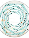 Retro Abstract Design XIV - Modern Round or Oval Wall Mirror - Whirl