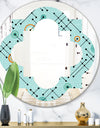 Retro Abstract Design XIV - Modern Round or Oval Wall Mirror - Quatrefoil