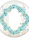 Retro Abstract Design XIV - Modern Round or Oval Wall Mirror - Quatrefoil