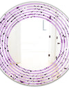 1950 Retro Pattern III - Modern Round or Oval Wall Mirror - Wave