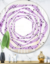 1950 Retro Pattern III - Modern Round or Oval Wall Mirror - Whirl