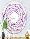 1950 Retro Pattern III - Modern Round or Oval Wall Mirror - Whirl