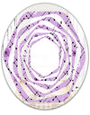 1950 Retro Pattern III - Modern Round or Oval Wall Mirror - Whirl