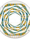 Retro Circular Pattern I - Cottage Round or Oval Wall Mirror - Whirl