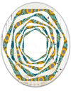 Retro Circular Pattern I - Cottage Round or Oval Wall Mirror - Whirl