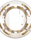 Retro Square Design V - Modern Round or Oval Wall Mirror - Space