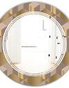Retro Square Design V - Modern Round or Oval Wall Mirror - Triple C