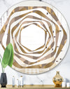 Retro Square Design V - Modern Round or Oval Wall Mirror - Whirl