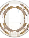 Retro Square Design VI - Modern Round or Oval Wall Mirror - Space
