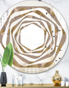 Retro Square Design VI - Modern Round or Oval Wall Mirror - Whirl