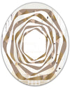 Retro Square Design VI - Modern Round or Oval Wall Mirror - Whirl