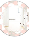 Retro Circular Pattern III - Modern Round or Oval Wall Mirror - Triple C