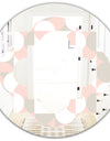 Retro Circular Pattern III - Modern Round or Oval Wall Mirror - Quatrefoil