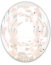 Retro Circular Pattern III - Modern Round or Oval Wall Mirror - Whirl