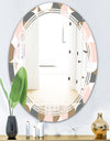 Retro Circular Pattern IV - Modern Round or Oval Wall Mirror - Triple C