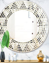 Triangular Retro Design VIII - Modern Round or Oval Wall Mirror - Wave