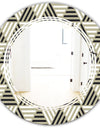 Triangular Retro Design VIII - Modern Round or Oval Wall Mirror - Triple C