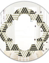 Triangular Retro Design VIII - Modern Round or Oval Wall Mirror - Quatrefoil