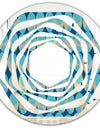 Retro Abstract Design XV - Modern Round or Oval Wall Mirror - Whirl