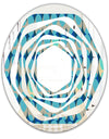 Retro Abstract Design XV - Modern Round or Oval Wall Mirror - Whirl