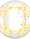 Retro Ornamental Design III - Modern Round or Oval Wall Mirror - Space