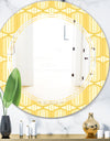 Retro Ornamental Design III - Modern Round or Oval Wall Mirror - Triple C