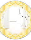 Retro Ornamental Design III - Modern Round or Oval Wall Mirror - Triple C