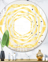 Retro Ornamental Design III - Modern Round or Oval Wall Mirror - Whirl