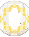Retro Ornamental Design III - Modern Round or Oval Wall Mirror - Quatrefoil