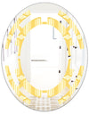 Retro Ornamental Design III - Modern Round or Oval Wall Mirror - Space