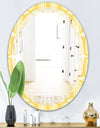 Retro Ornamental Design III - Modern Round or Oval Wall Mirror - Triple C