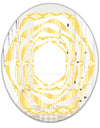 Retro Ornamental Design III - Modern Round or Oval Wall Mirror - Whirl