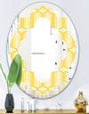 Retro Ornamental Design III - Modern Round or Oval Wall Mirror - Quatrefoil
