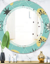 1950 Retro Pattern I - Modern Round or Oval Wall Mirror - Triple C