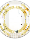 Retro Abstract Design II - Modern Round or Oval Wall Mirror - Space