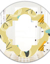 Retro Abstract Design II - Modern Round or Oval Wall Mirror - Quatrefoil