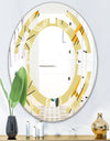 Retro Abstract Design II - Modern Round or Oval Wall Mirror - Space