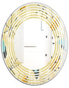 Retro Abstract Design II - Modern Round or Oval Wall Mirror - Wave