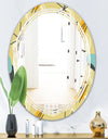 Retro Abstract Design II - Modern Round or Oval Wall Mirror - Triple C