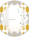 Retro Abstract Design XVIII - Modern Round or Oval Wall Mirror - Triple C