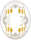 Retro Abstract Design XVIII - Modern Round or Oval Wall Mirror - Quatrefoil