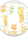 Pineapple Summer Bliss II - Modern Round or Oval Wall Mirror - Whirl