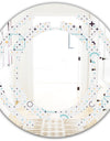 Minimalistic Geometric Elements - Modern Round or Oval Wall Mirror - Space