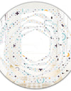 Minimalistic Geometric Elements - Modern Round or Oval Wall Mirror - Whirl