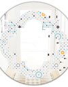Minimalistic Geometric Elements - Modern Round or Oval Wall Mirror - Quatrefoil