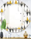 Diamond Retro VIII - Modern Round or Oval Wall Mirror - Triple C